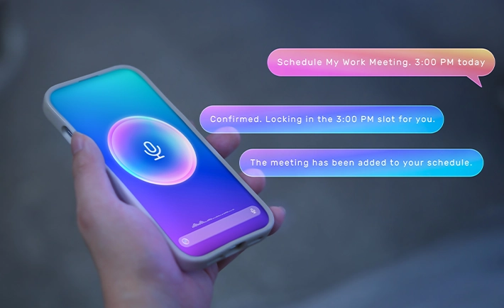 ai voice agent scheduling meetings with customers