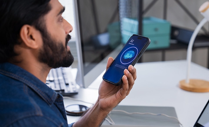 marketer using ai to generate content ideas