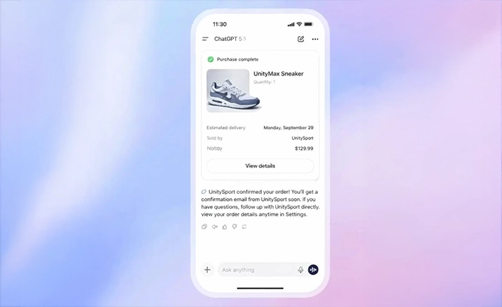 chatgpt ad mockup for ecommerce sneaker brand