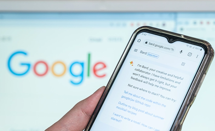 user searching on ai for tips